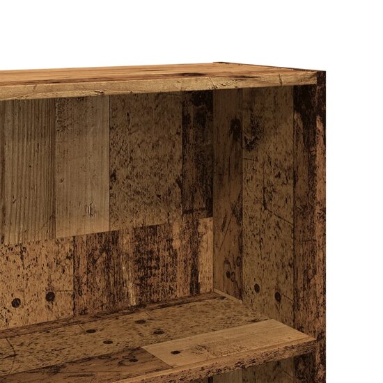 Boekenkast 80X24X Bewerkt Hout Kleurig Oud Hout 80 cm 143 cm