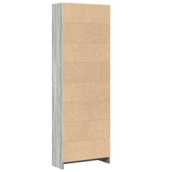Boekenkast 60X24X Bewerkt Hout Eikenkleurig Grijs Sonoma 60 cm 176 cm