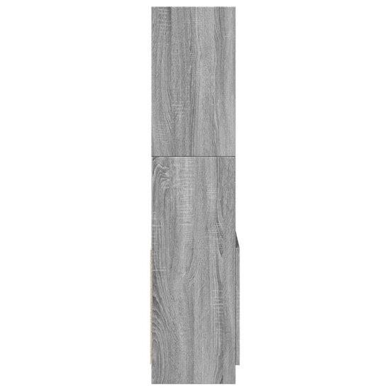 Hoge Kast 63X33X Bewerkt Hout Eikenkleurig Grijs Sonoma 63 cm 140 cm