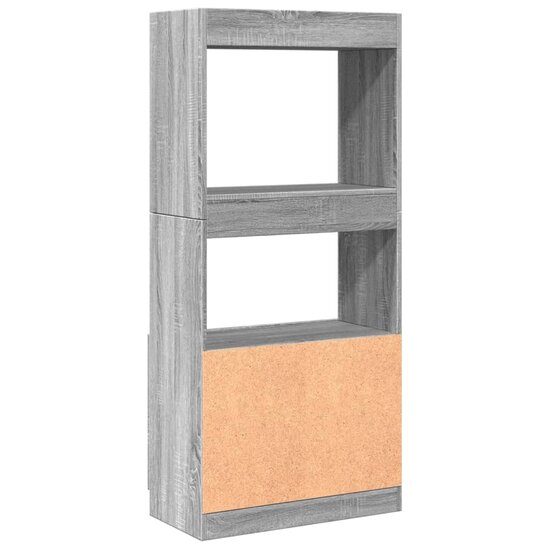 Hoge Kast 63X33X Bewerkt Hout Eikenkleurig Grijs Sonoma 63 cm 140 cm