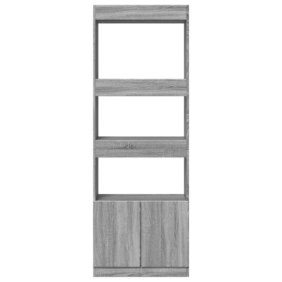 Hoge Kast 63X33X Bewerkt Hout Eikenkleurig Grijs Sonoma 63 cm 180 cm
