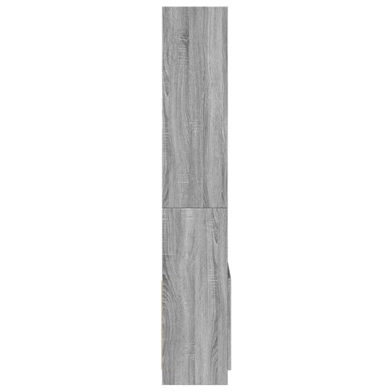 Hoge Kast 63X33X Bewerkt Hout Eikenkleurig Grijs Sonoma 63 cm 180 cm