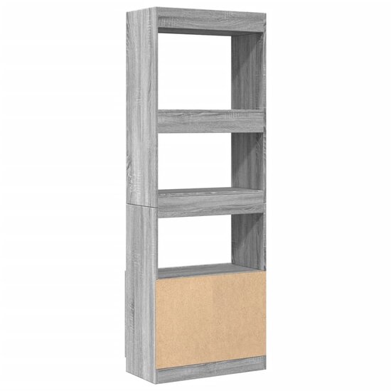 Hoge Kast 63X33X Bewerkt Hout Eikenkleurig Grijs Sonoma 63 cm 180 cm