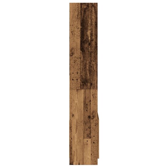 Hoge Kast 63X33X Bewerkt Hout Kleurig Oud Hout 63 cm 180 cm