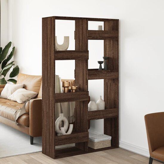 Kamerscherm 100X33X Bewerkt Hout Ig 175 cm bruin eikenkleur
