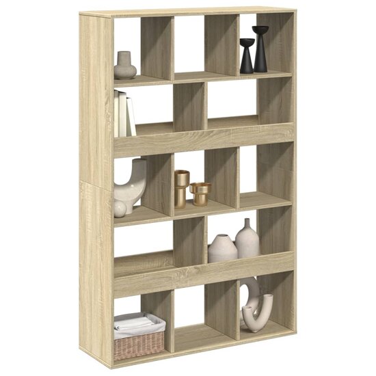 Kamerscherm 100X33X156,5 Cm Bewerkt Hout Kleurig 156.5 cm Sonoma eiken