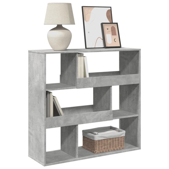 Kamerscherm 100X33X94,5 Cm Bewerkt Hout 94.5 cm Betongrijs