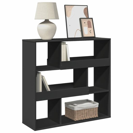 Kamerscherm 100X33X94,5 Cm Bewerkt Hout 94.5 cm Zwart