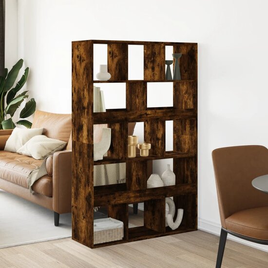 Kamerscherm 100X33X156,5 Cm Bewerkt Hout Kleurig 156.5 cm Gerookt eiken
