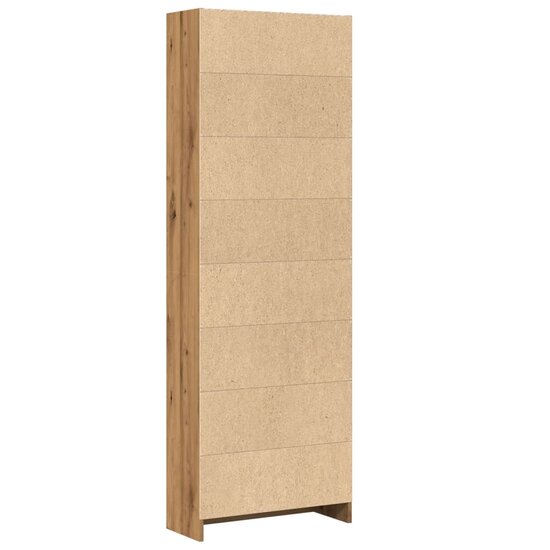 Boekenkast 60X24X Bewerkt Hout Artisanaal Kleurig Eiken 60 cm 176 cm