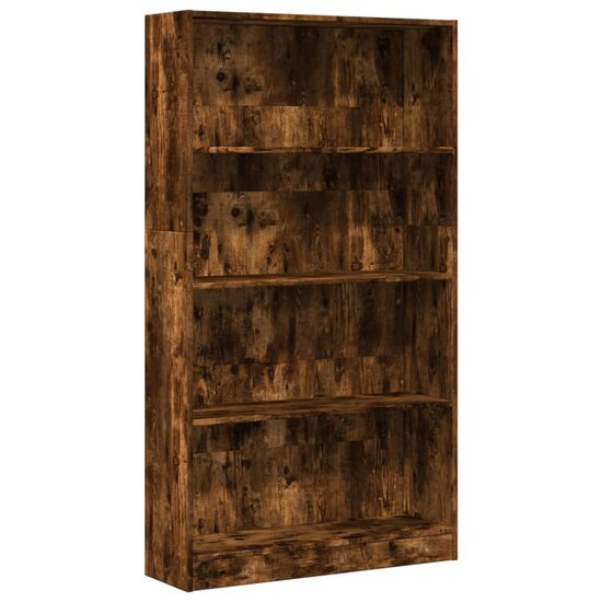 Boekenkast 80X24X Bewerkt Hout Kleurig Gerookt Eiken 80 cm 143 cm