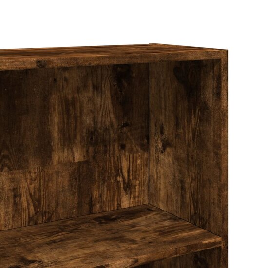 Boekenkast 80X24X Bewerkt Hout Kleurig Gerookt Eiken 80 cm 143 cm