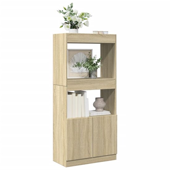 Hoge Kast 63X33X Bewerkt Hout Kleurig Sonoma Eiken 63 cm 140 cm