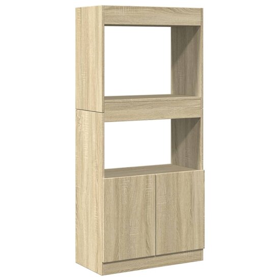 Hoge Kast 63X33X Bewerkt Hout Kleurig Sonoma Eiken 63 cm 140 cm
