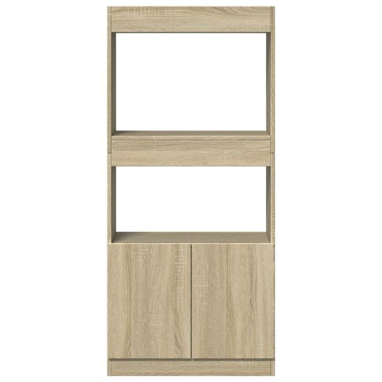 Hoge Kast 63X33X Bewerkt Hout Kleurig Sonoma Eiken 63 cm 140 cm