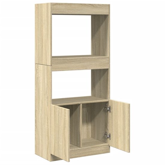 Hoge Kast 63X33X Bewerkt Hout Kleurig Sonoma Eiken 63 cm 140 cm