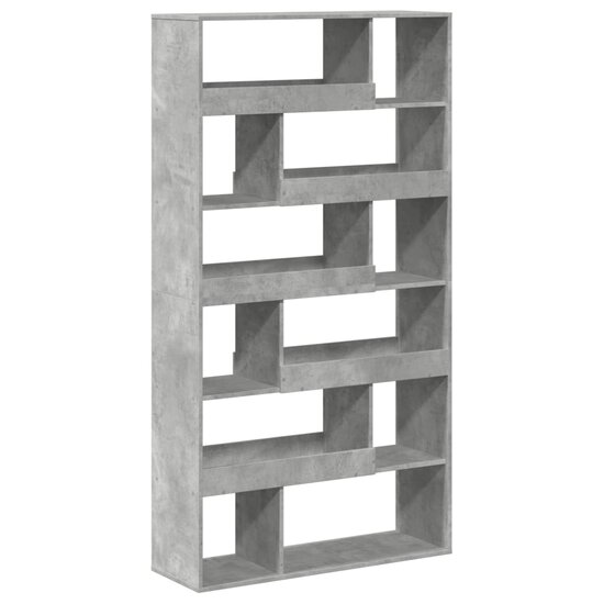 Kamerscherm 100X33X187,5 Cm Bewerkt Hout 187.5 cm Betongrijs
