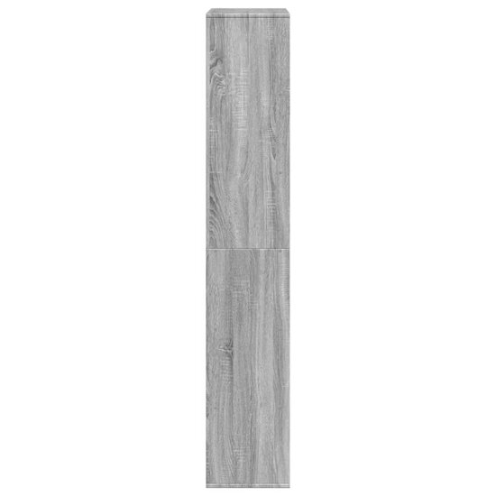 Kamerscherm 100X33X187,5 Cm Bewerkt Hout Eiken 187.5 cm Grijs sonoma