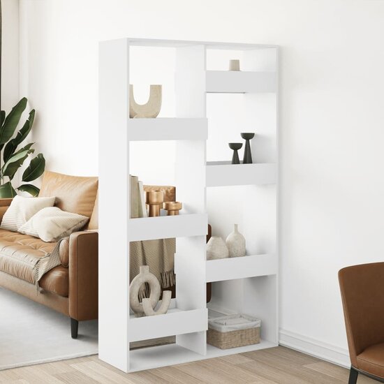 Kamerscherm 100X33X Bewerkt Hout 175 cm Wit