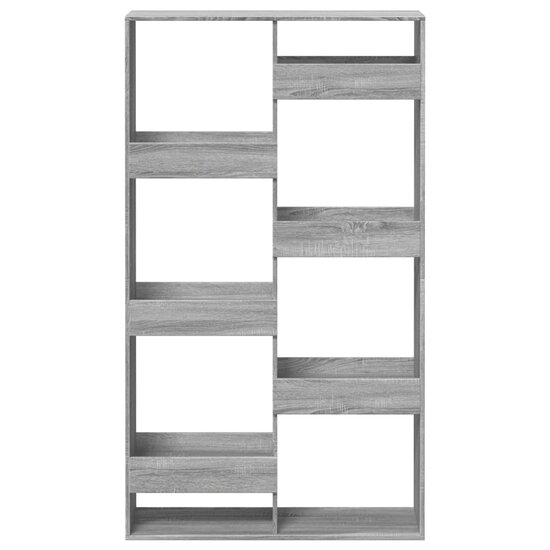 Kamerscherm 100X33X Bewerkt Hout Eikenkleur 175 cm Grijs sonoma