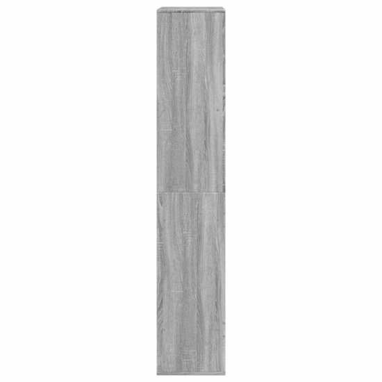 Kamerscherm 100X33X Bewerkt Hout Eikenkleur 175 cm Grijs sonoma