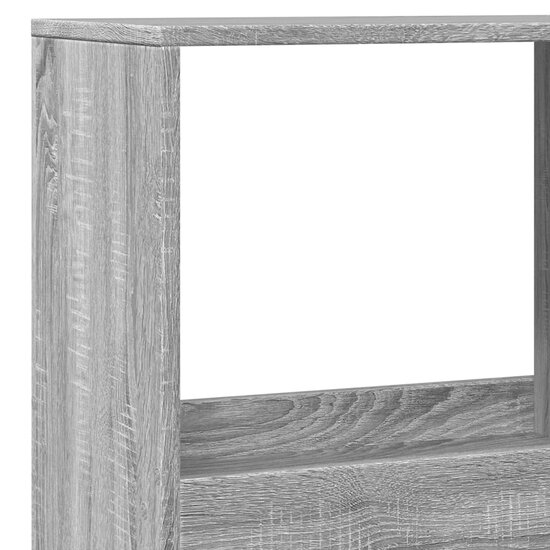Kamerscherm 100X33X Bewerkt Hout Eikenkleur 175 cm Grijs sonoma