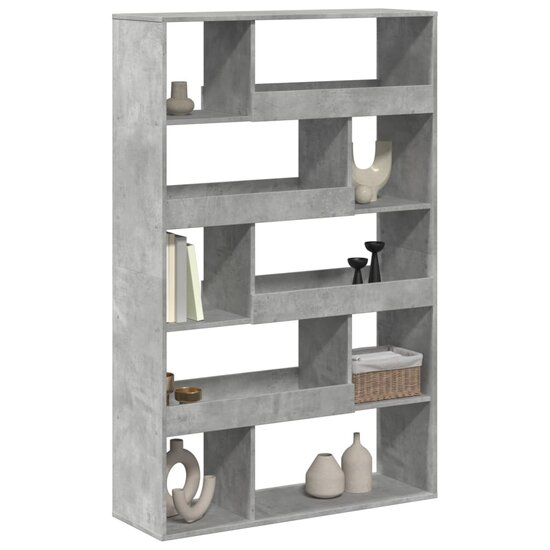 Kamerscherm 100X33X156,5 Cm Bewerkt Hout 156.5 cm Betongrijs