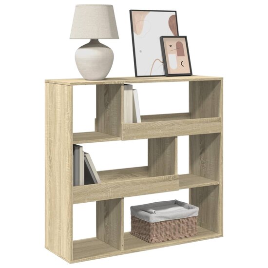 Kamerscherm 100X33X94,5 Cm Bewerkt Hout Kleurig 94.5 cm Sonoma eiken