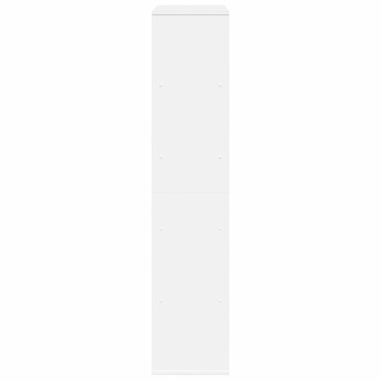 Boekenkast 100X33X156,5 Cm Bewerkt Hout 156.5 cm Wit