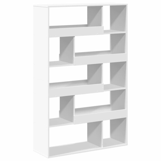 Boekenkast 100X33X156,5 Cm Bewerkt Hout 156.5 cm Wit