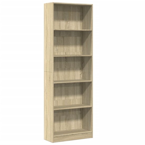 Boekenkast 60X24X Bewerkt Hout Kleurig Sonoma Eiken 60 cm 176 cm