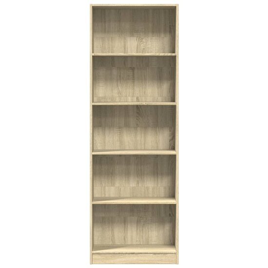 Boekenkast 60X24X Bewerkt Hout Kleurig Sonoma Eiken 60 cm 176 cm