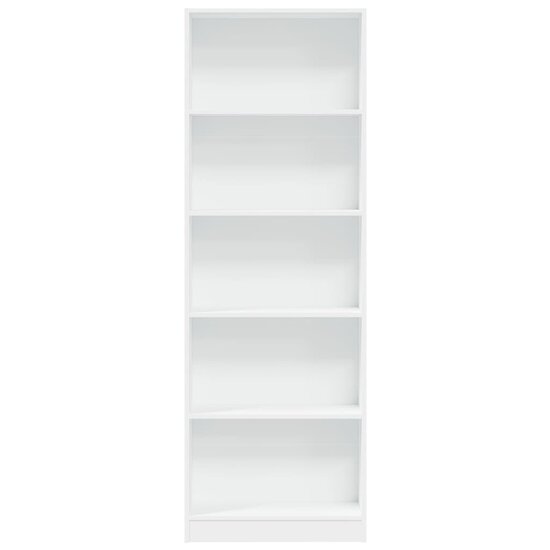 Boekenkast 60X24X Bewerkt Hout Wit 60 cm 176 cm