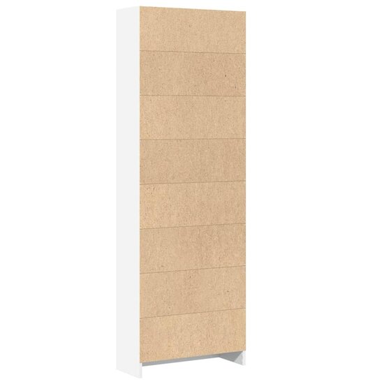 Boekenkast 60X24X Bewerkt Hout Wit 60 cm 176 cm