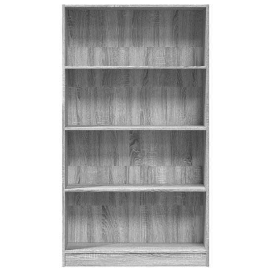 Boekenkast 80X24X Bewerkt Hout Eikenkleurig Grijs Sonoma 80 cm 143 cm
