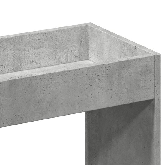 Hoge Kast 63X33X Bewerkt Hout Betongrijs 63 cm 140 cm