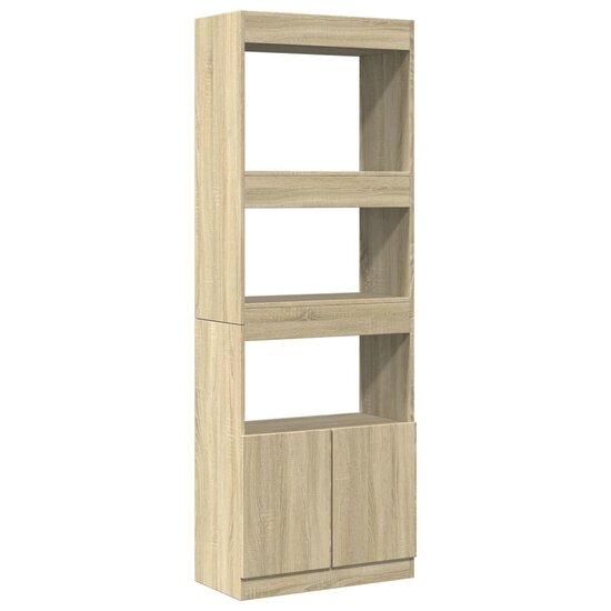 Hoge Kast 63X33X Bewerkt Hout Kleurig Sonoma Eiken 63 cm 180 cm