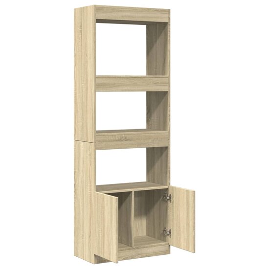 Hoge Kast 63X33X Bewerkt Hout Kleurig Sonoma Eiken 63 cm 180 cm