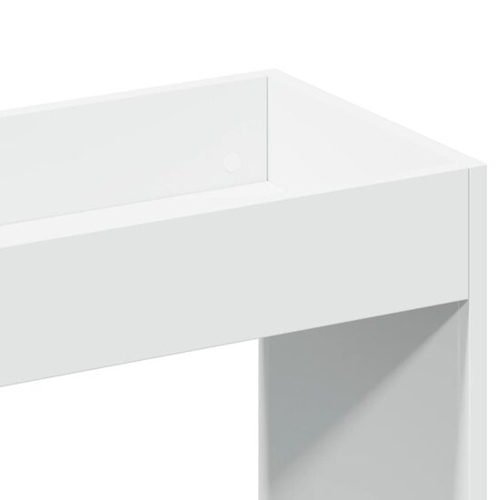 Hoge Kast 63X33X Bewerkt Hout Wit 63 cm 180 cm