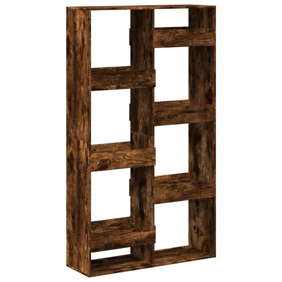 Kamerscherm 100x33x175 cm bewerkt hout gerookt eikenkleurig