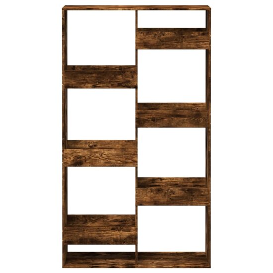 Kamerscherm 100x33x175 cm bewerkt hout gerookt eikenkleurig
