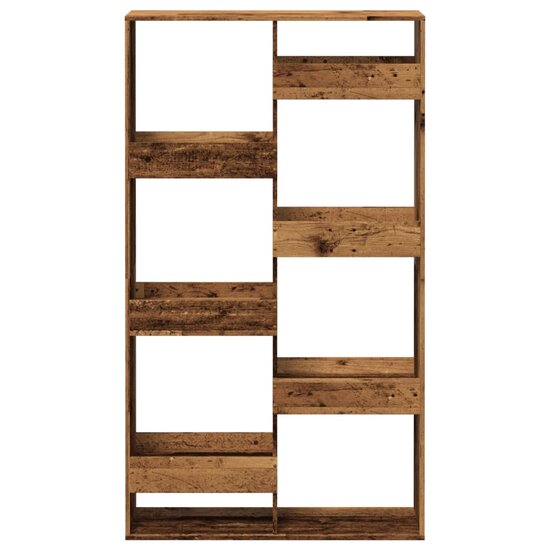 Kamerscherm 100x33x175 cm bewerkt hout oud houtkleurig