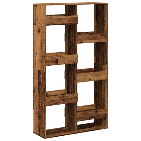 Kamerscherm 100x33x175 cm bewerkt hout oud houtkleurig