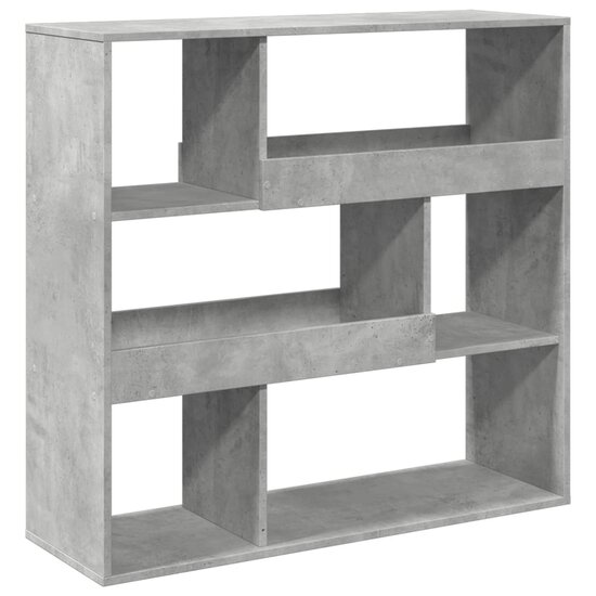 Boekenkast / kamerscherm 100x33x94,5 cm betongrijs