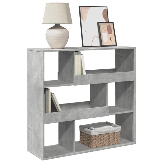 Boekenkast / kamerscherm 100x33x94,5 cm betongrijs