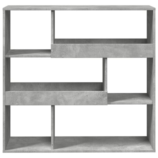 Boekenkast / kamerscherm 100x33x94,5 cm betongrijs