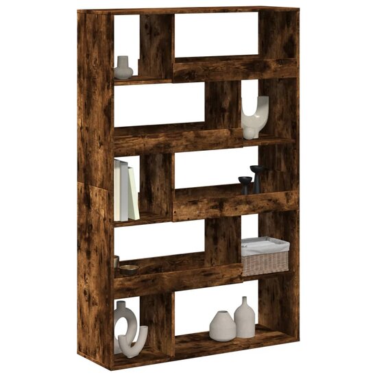 Boekenkast 100x33x156,5 cm bewerkt hout gerookt eikenkleurig