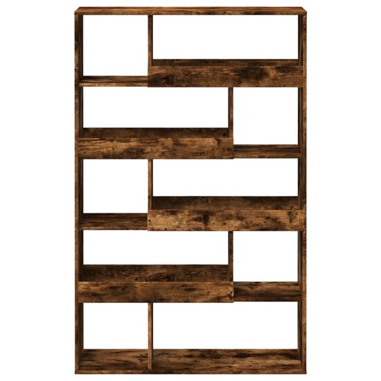 Boekenkast 100x33x156,5 cm bewerkt hout gerookt eikenkleurig
