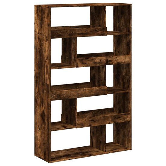 Boekenkast 100x33x156,5 cm bewerkt hout gerookt eikenkleurig