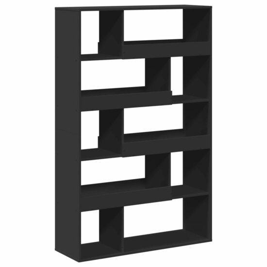 Kamerscherm 100x33x156,5 cm bewerkt hout zwart